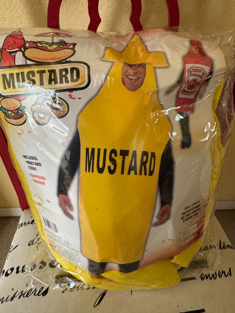 Mustard Halloween Costume Adult One Size Fits Most
